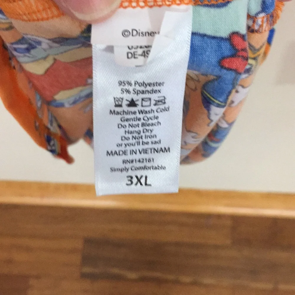 LuLaRoe Disney Donald Duck Randy Unisex Top Size 3XL NWT